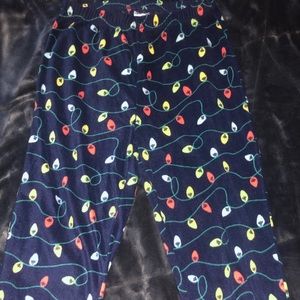 Nwot Holiday Light Pajama Pants 